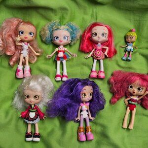 Shopkins Shoppies Dolls Lot of 7 -- READ